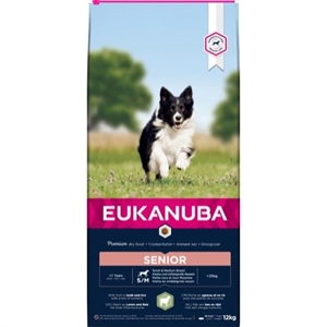 12 kg Eukanuba hundefoder til voksne og senior med lam og ris