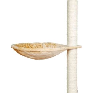 Trixie Hængehylde til kradsetræ med ramme til kattemiljø - beige ø 45 cm