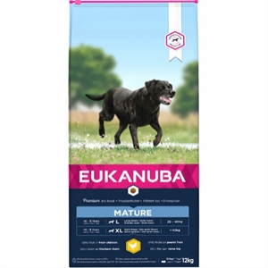 12 kg Eukanuba hundefoder Mature large breed fra 7 til 10 år