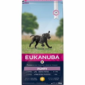 15 kg Eukanuba Puppy large breed hvalpefoder 4 uger til 12 mdr
