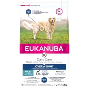 2,3 kg Eukanuba hundefoder Daily Care overweight - sterilized med kylling