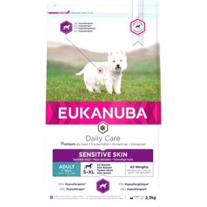 2,3 kg Eukanuba hundefoder Daily Care sensitive skin med fisk