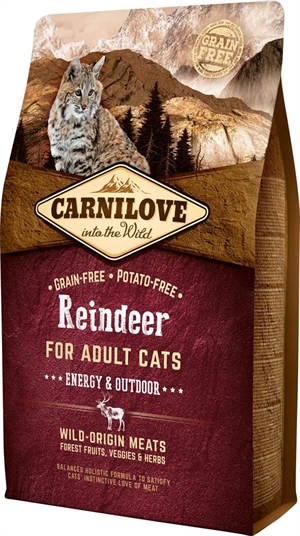  2 kg Carnilove Outdoor kattefoder til voksne katte - kornfri