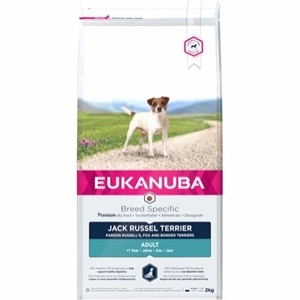 2 kg Eukanuba hundefoder Jack Russell Terrier med kylling fra 1 år