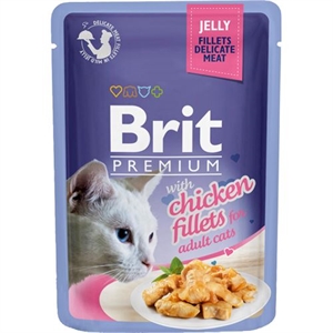 Brit kattevådfoder med kylling i gele 24 stk. x 85 g