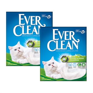 2 x 10 liter EverClean Kattegrus compact ekstra duftende