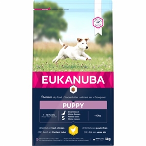 3 kg Eukanuba Puppy small breed hvalpefoder