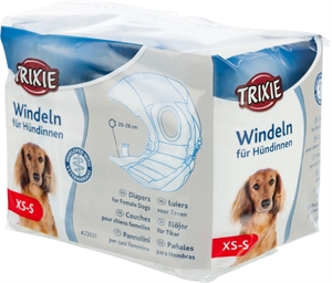 12 stk. Trixie Hundebleer til hunhunde Large talje omfang 38 - 56 cm
