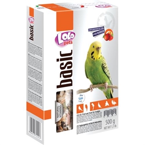 LOLO Pets Undulatfoder med frugt 500 gram