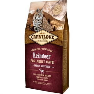 6 kg Carnilove Outdoor kattefoder til voksne katte - kornfri