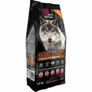 1,5 kg Alpha Spirit Multiprotein hundefoder med Fisk og Kød til voksne hunde - Kornfrit