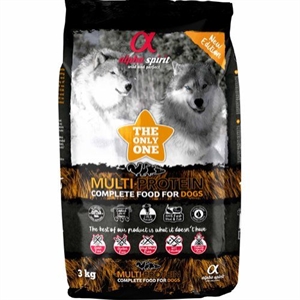 3 kg Alpha Spirit THE ONLY ONE MULTIPROTEIN hundefoder med kylling og fisk - Kornfrit