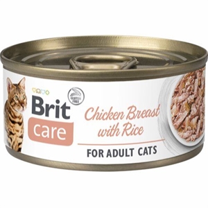 24 x 70 g Brit katte-vådfoder med kyllingebryst og ris
