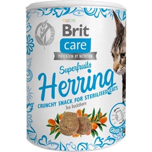 Brit Care katte Snack Superfruits med Sild 100 g