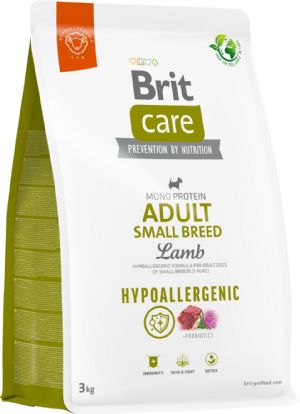 3 kg Brit Care Hypoallergenic med lam til voksne hunde af små racer