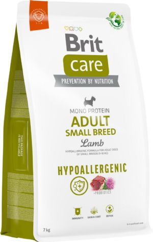 7 kg Brit Care Hypoallergenic med lam til voksne hunde af små racer