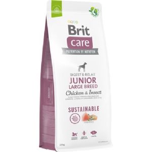 12 kg Brit Care Junior Large Breed hvalpefoder med kylling til store racer over 25 kg