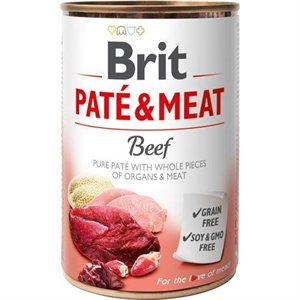 6 x 400 gr Brit Care Pate hundefoder med kød - kornfrit