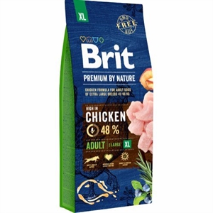 15 kg Brit Premium by Nature Adult XL large hundefoder til store hunde 45 - 90 kg