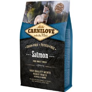 4 kg Carnilove hundefoder med Laks til voksne hunde - kornfrit