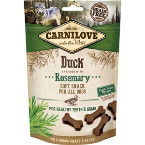 200g Carnilove bløde hunde snack med and - kornfrit