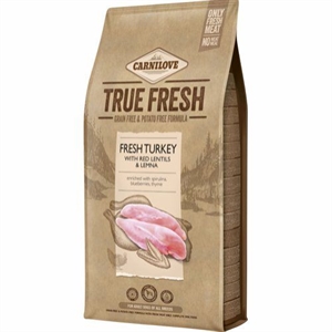 11,4 kg Carnilove TRUE FRESH med kalkun til voksne hunde kornfri