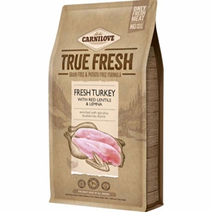 4 kg Carnilove TRUE FRESH med kalkun til voksne hunde kornfri