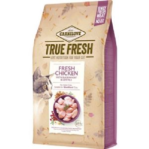 4,8 kg Carnilove true fresh kattefoder med kylling