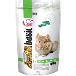 Lolo Pets - Chinchilafoder komplet - 600g - pose kan genlukkes