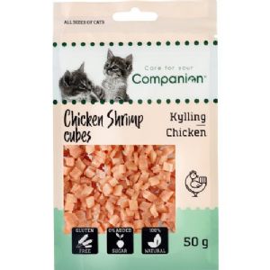 5 stk x 50g Companion kattesnack med rejer - gluten og sukkerfri