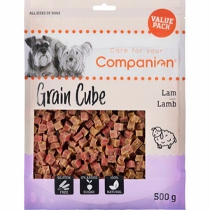 Companion hundesnack med Lam i tern 500g Value Pack sukker og glutenfri