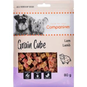 5 stk Companion hundesnack med Lam i tern 80g sukker og glutenfri