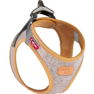 Curli - Hundesele  Clasp Alpine  str. XL - lysegrå