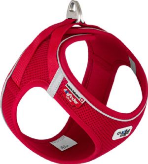 Curli Magnetic Vest hundesele Air-Mesh stof rød 2XSmall brystomfang fra 30,2 til 33,8 cm