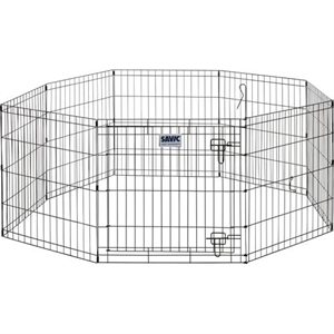 Savic hunde løbegård nr 3 ø1,4 meter - sort metal