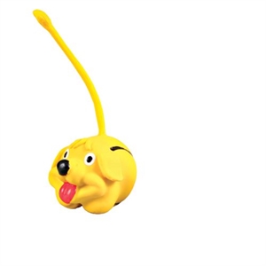 Trixie Hundelegetøj Dyrebold med hale i latex med lyd - ø6 cm - assorteret farver