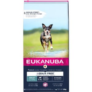 12 kg Eukanuba hundefoder kornfrit med And fra 1 til 7 år - alle størrelser hunde