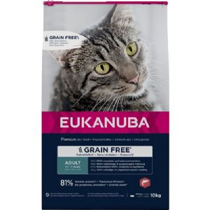 10 kg Eukanuba kattefoder med laks - kornfri