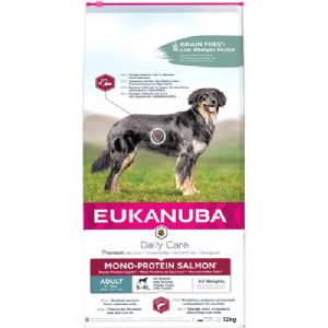 12 kg Eukanuba  Daily Care Mono-Protein med laks - korn og glutenfri