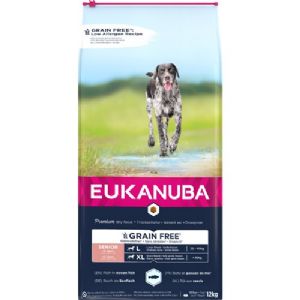 12 kg Eukanuba Senior large breed med Fisk fra 6 år til hunde fra 25 kg - kornfrit