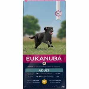 12 kg Eukanuba hundefoder - Adult large breed med kylling