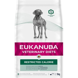 5 kg Eukanuba hundefoder veterinary restricted diet med kylling og kalkun til hunde der skal tabe sig
