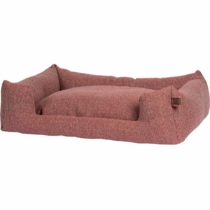 Fantail ECO hundeseng Fire Brick med indgang 110 x 80 cm - rød - lyserød