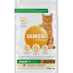 Iams kattefoder til voksne katte med kylling fra 1 til 6 år