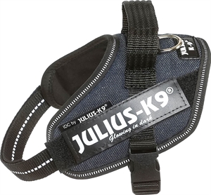 Julius K9 IDC - hundesele - Bryst størrelse 40 til 53 cm dark Jeans Str. Mini-Mini