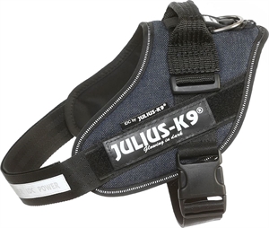 Julius K9 IDC - hundesele - Bryst størrelse 58 til 76 cm dark Jeans Str. Medium