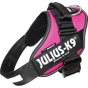 Julius K9 IDC hundesele Str. 1 - Large - brystmål fra 63 til 85 cm Mørk Pink
