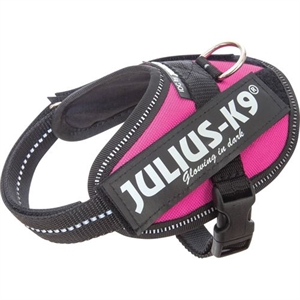 Julius K9 IDC hundesele Str. Baby 1 - 3XSmall - brystmål fra 29 til 36 cm Mørk Pink