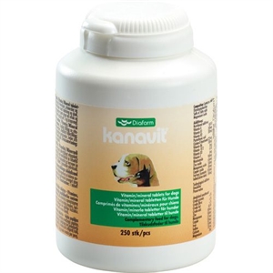 Kanavit vitamin og mineral tabletter 250 stk.