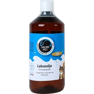 Salmopet lakseolie til hunde og katte 1000 ml